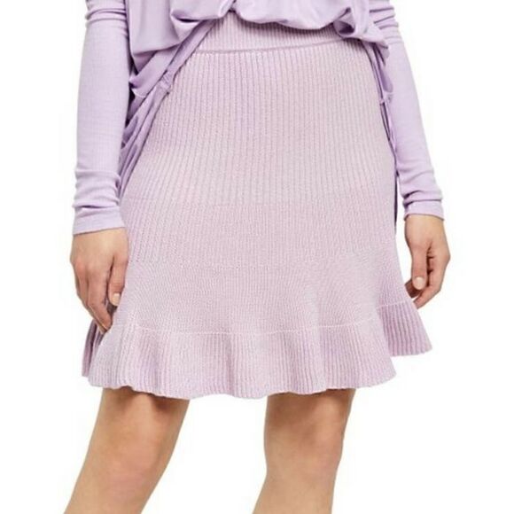 NEW $60 Free People Solid Gold Sweater Skirt - Picture 6 of 16